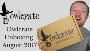 owlcrate unboxing august 2017